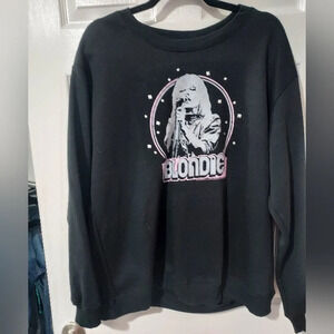 NWOT Vinyl Icons Blondie Studs Tassel Graphic Sweatshirt in Size XL